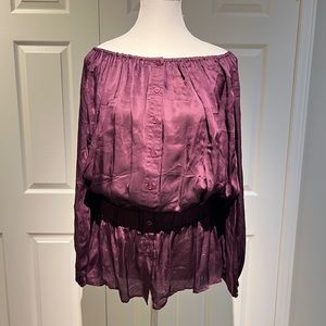 Guess By Marciano silk top size XS purple Color